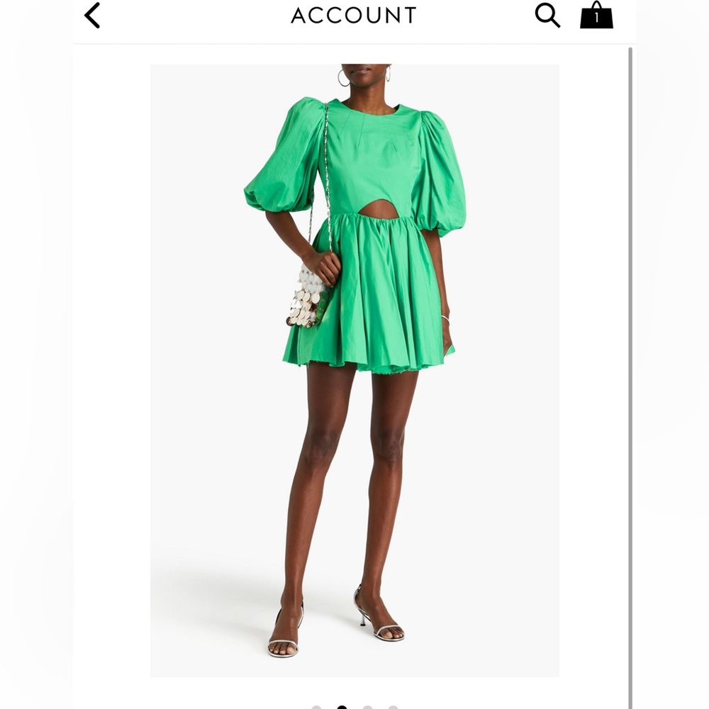 Aje Vibrant Green Mini Dress